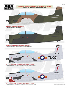 Декаль 1/32 Trojans At War - T-28 Trojans in the Vietnam War (AOA Decals)