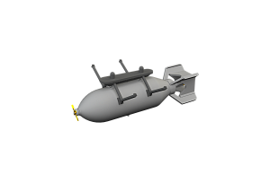 Дополнения из смолы 1/72 Bell P-39Q Airacobra 500lb bomb (для модели Arma Hobby)