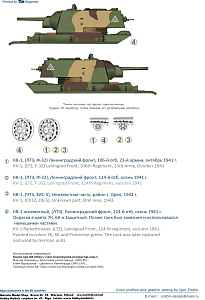 Декаль 1/35 KV-1 (Simplified turret) (Colibri Decals)
