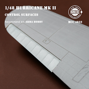 Дополнения из смолы 1/48 Набор закрылков Hawker Hurricane Mk.IIB/Mk.IIC (для модели Arma Hobby)