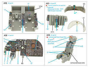 3D Декаль интерьера кабины A-6E Intruder (Trumpeter)