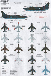 Декаль 1/72 Fiat G.91R/3 (13) (Xtradecal)