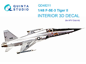 3D Декаль интерьера кабины F-5E-3 Tiger II (AFV Club)
