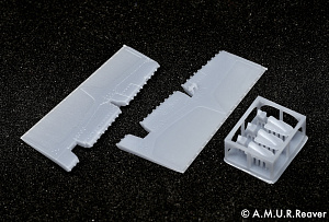 Дополнения из смолы 1/48 Рули направления раннего типа для МиГ-29 9-12 (A.M.U.R.Reaver)
