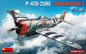 Сборная модель 1/48 Republic P-47D -25RE Thunderbolt ADVANCED KIT (Mini Art)