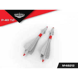 Дополнения из смолы 1/48 Управляемая ракета Р-40 ТД (Temp Models)/ МиГ-25, МиГ-31