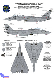 Декаль 1/72 Operation Enduring Freedom 'Coalition Air Power over Afghanistan Part 1 (AGM)