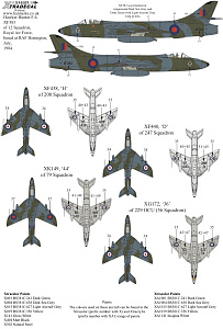 Декаль 1/48 Hawker Hunter F Mk.6 (8) (Xtradecal)