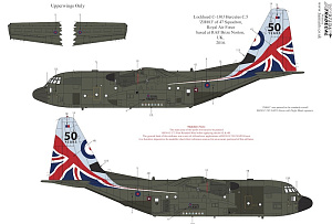 Декаль 1/72 RAF Lockheed C-130J Hercules C.5 Special Schemes Pt1 (1) (Xtradecal)