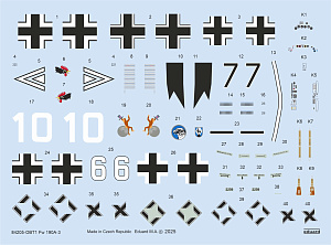 Сборная модель 1/48 Focke-Wulf Fw-190A-3 The Weekend edition (Eduard kits)