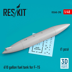 Дополнения из смолы 1/48 610 gallon fuel tank for McDonnell F-15E Eagle (1 pcs) (ResKit)