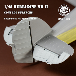Дополнения из смолы 1/48 Набор закрылков Hawker Hurricane Mk.IIB/Mk.IIC (для модели Arma Hobby)