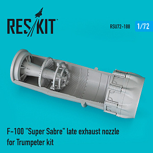 Дополнения из смолы 1/72 North-American F-100 Super Sabre late exhaust nozzle (ResKit)