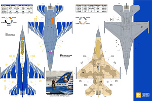 Декаль 1/48 Lockheed-Martin F-16C/D Wild Ducks (Two Bobs)