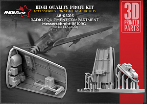 Дополнения из смолы 1/48 Messerschmitt Bf 109G Отсек радио оборудования (RESArm)
