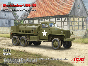 Сборная модель 1/35 Бензовоз Studebaker US6-U5 времён Второй мировой войны (ICM)