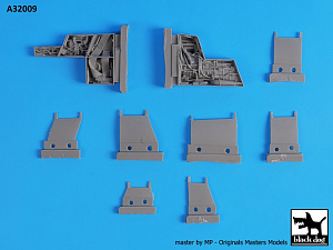 Дополнения из смолы 1/32 LTV A-7D/A-7E Corsair II magazine + electronics (для Trumpeter kits)