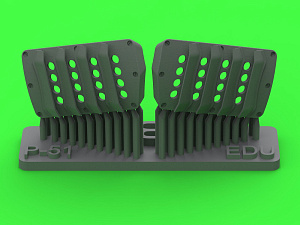 Дополнения из смолы 1/48 P-51 Mustang — крышка воздушного фильтра карбюратора (RAF ver.B) (Eduard)