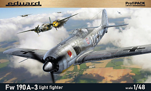 Сборная модель 1/48 Focke-Wulf Fw-190A-3 light fighter ProfiPACK edition (Eduard kits)