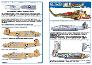 Декаль 1/32 Consolidated B-24J Liberator (Sized for the 1/32 scale Hobby Boss kits) (Kits-World)