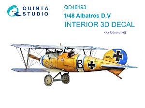 3D Декаль интерьера кабины Albatros D.V (Eduard)