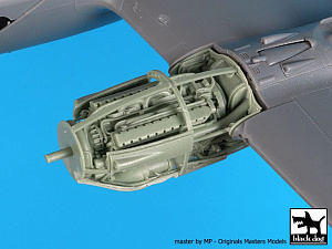 Дополнения из смолы 1/48 Двигатели Lockheed P-38F/G Lightning x 2 (для модели Tamiya)