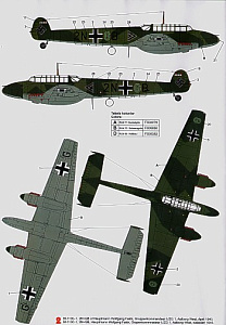 Декаль 1/32 Messerschmitt Bf-110C/Bf-110D (3) (Techmod)