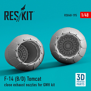 Дополнения из смолы 1/48 Grumman F-14B/F-14D) Tomcat close exhaust nozzles (ResKit)