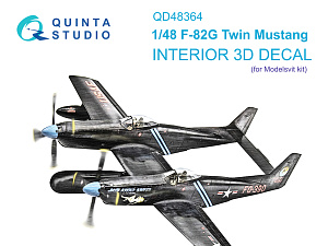 3D Декаль интерьера кабины F-82G Twin Mustang (Modelsvit)