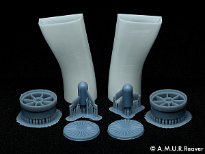 Дополнения из смолы 1/48 Каналы воздухозаборников для моделей ВВС F-4C/D/E/EJ/G (A.M.U.R.Reaver)