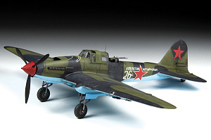 Сборная модель 1/48 Советский двухместный штурмовик Ил-2 (обр.1943г) (Zvezda)
