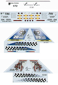 Декаль 1/72 Venimous Vipers, Venezuelan Lockheed-Martin F-16s (Aztec)
