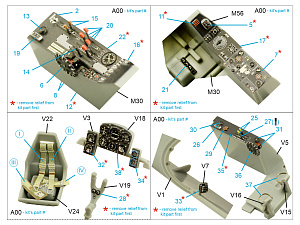 3D Декаль интерьера кабины Do 335A-10 (HK models)