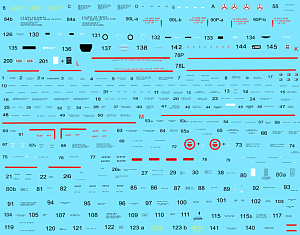 Декаль 1/48 Bell Р-39 Stenciling Part II (P-39 K,L,M,N) (Colibri Decals)