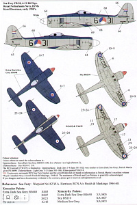 Декаль 1/72 Hawker Sea Fury FB.11 (8) (Xtradecal)