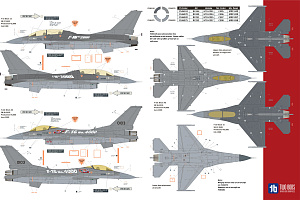 Декаль 1/48 General-Dynamics F-16A/Lockheed-Martin F-16C ' Long Live the Viper'  (Two Bobs)