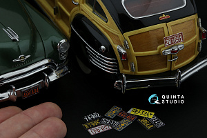 Автомобильные номера США, юго-восточные штаты, 1940-1950 (для всех моделей) (на метал. основании)