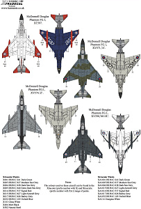 Декаль 1/48 McDonnell-Douglas F-4K Phantom FG.1 (4) (Xtradecal)