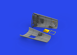 Дополнения из смолы 1/48 Messerschmitt Bf-109K-4 radio compartment 3D-Printed (designed to be u