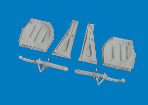 Дополнения из смолы 1/72 Стойки шасси North-American P-51D (для модели Arma Hobby)