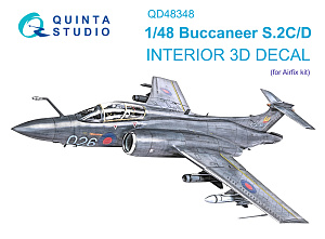 3D Декаль интерьера кабины Buccaneer S.2C/D (Airfix)