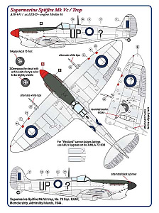 Декаль 1/72 Supermarine Spitfire Mk.V / Trop - 2 decal version (AML)