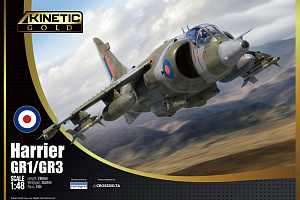 Сборная модель 1/48 Harrier GR1/GR3 (Kinetic Model Kits)