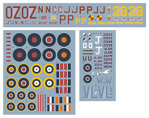 Декаль 1/72 Douglas Boston Mk.III/Mk.V in RAF and SAAF service over Africa and Italy (DK Decals)