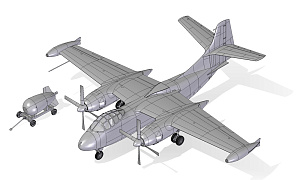 Сборная модель 1/72 North-American AJ-1 Savage (Roden)