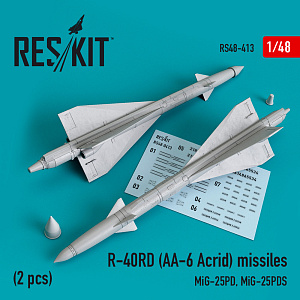 Дополнения из смолы 1/48 R-40RD (AA-6 Acrid) missiles (2 pcs) (ResKit)