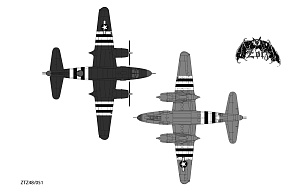 Декаль 1/48 Martin B-26B/C Marauders includes.... (Zotz)