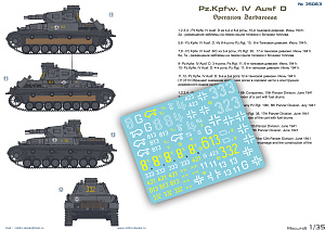 Декаль 1/35 Pz.Kpfw. IV Ausf.D/C Operation Barbarossa (Colibri Decals)