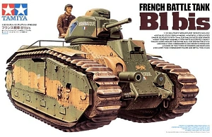 Сборная модель 1/35 Французский тяжелый танк B1 bis с 75 мм. пушкой (Tamiya)