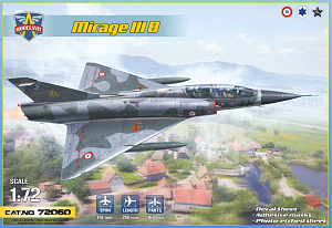 Сборная модель 1/72 Dassault Mirage IIIB (Modelsvit)